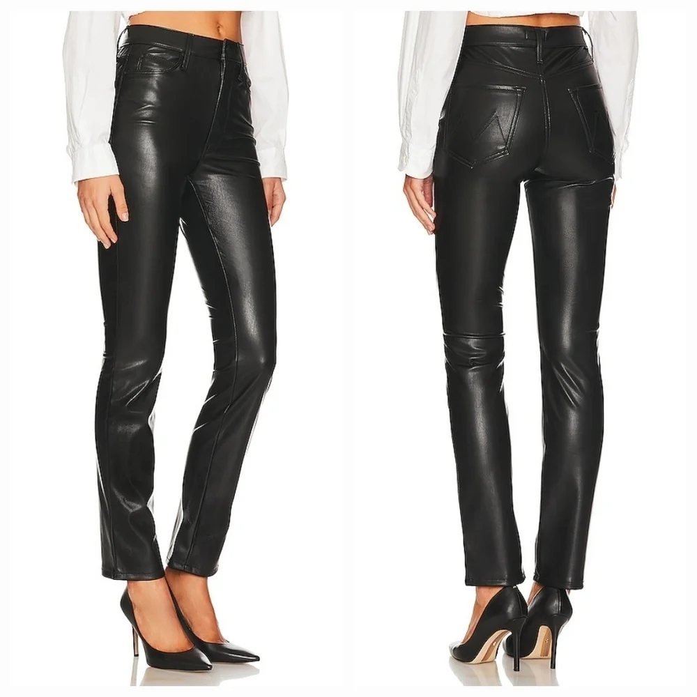 MOTHER the Dazzler Skimp in Wax On, Wax Off Black size 32 NWT